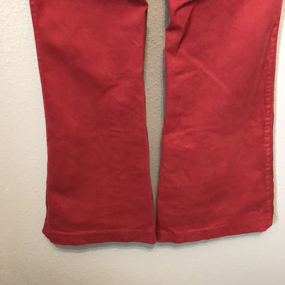 Torrid Bombshell Flare Super Soft High-Rise Jeans rhubarb red Women's 12R pants - Picture 10 of 14